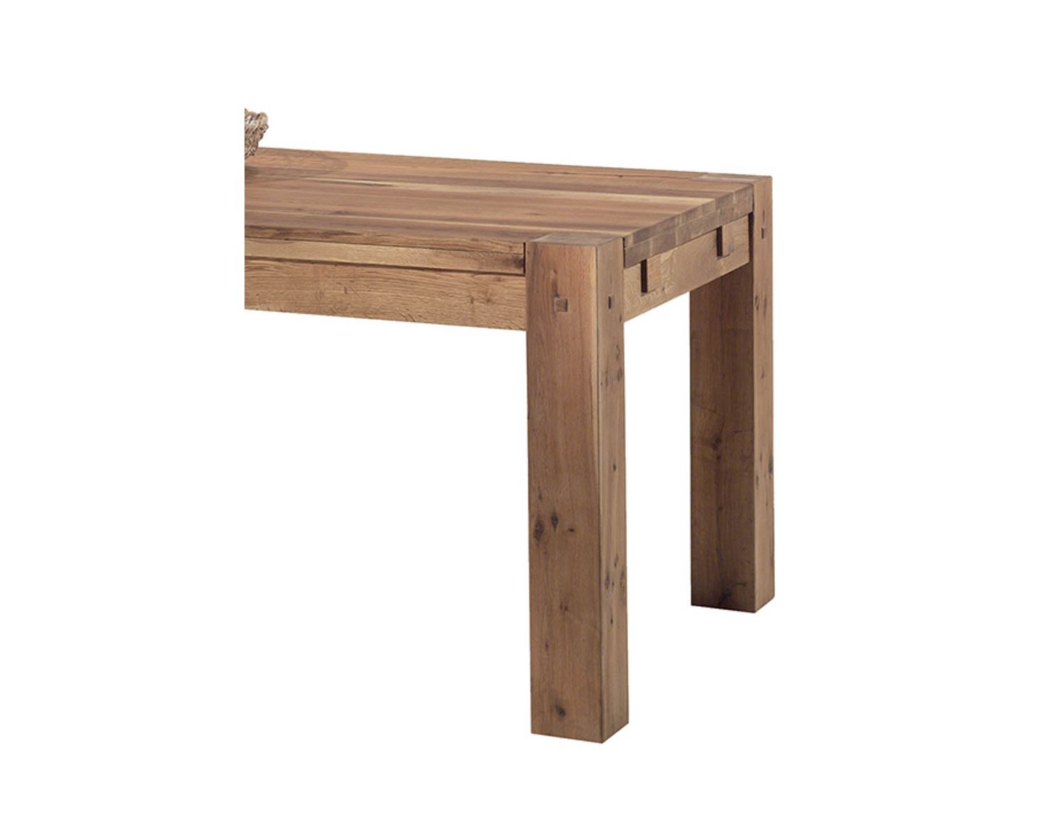 Table de repas rectangulaire en chêne massif 180cm "Lodge Casita"