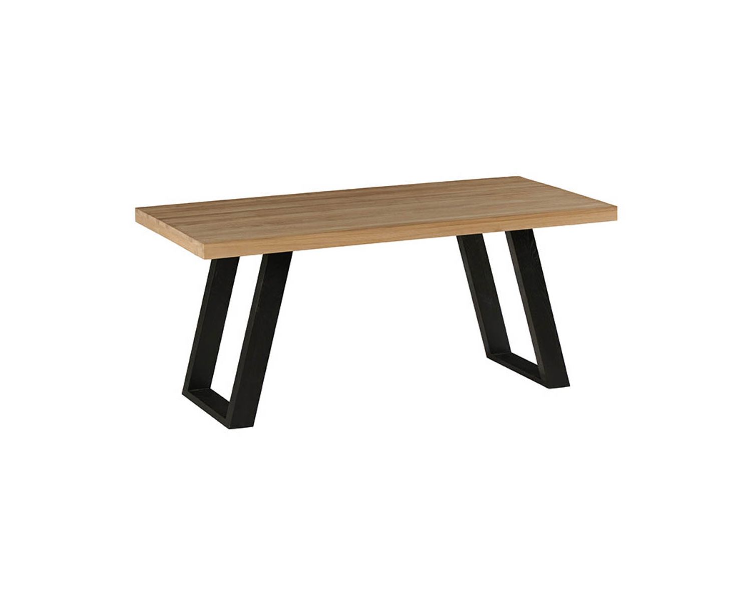 Allonge de table "Davos" en chêne massif naturel finition huilée 50 cm