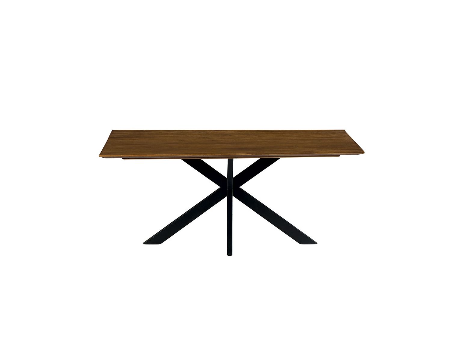 Table de repas avec pieds mikado et plateau en teck 180 cm "Copley"