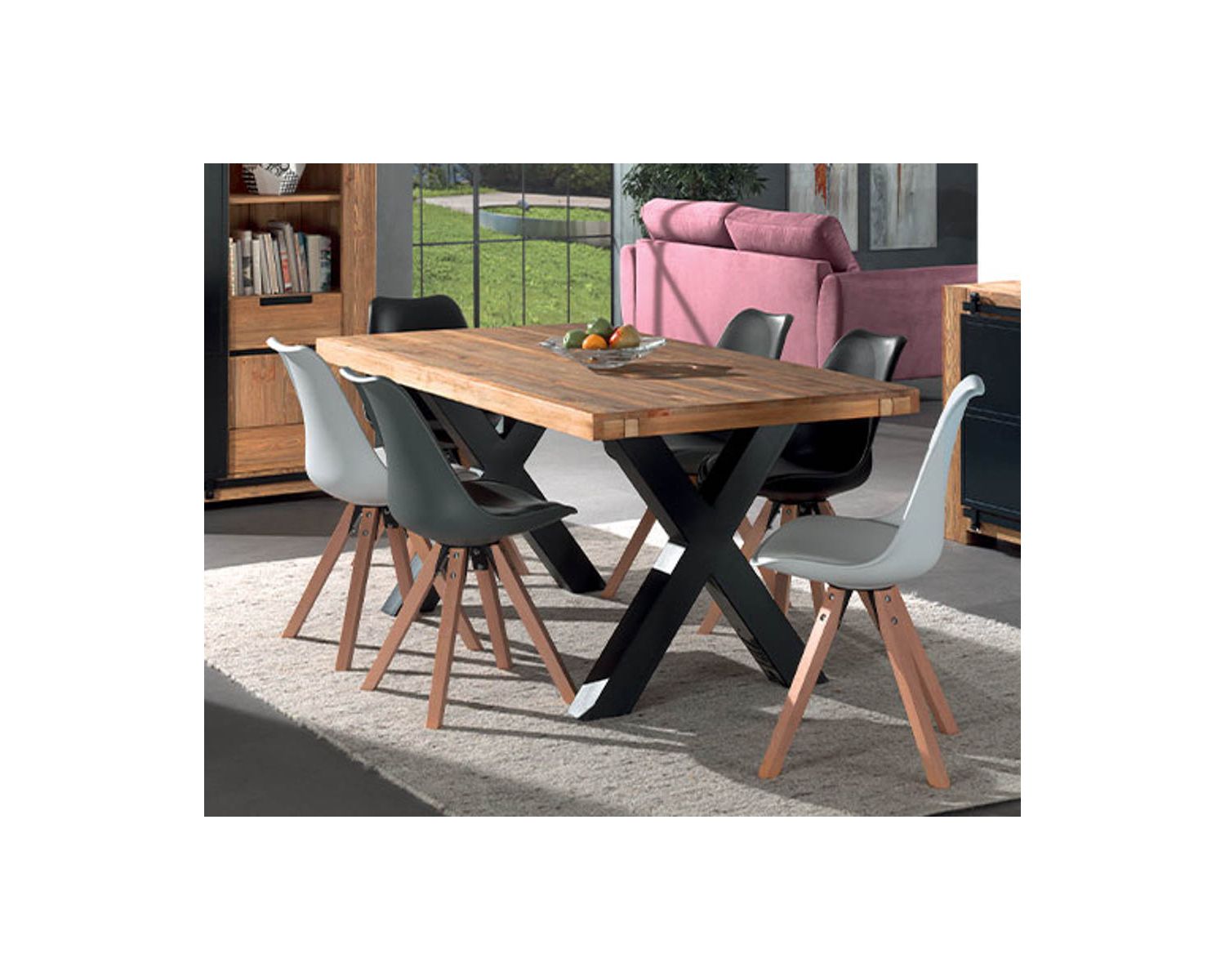 Table en pin massif en 180 cm "Cooper"