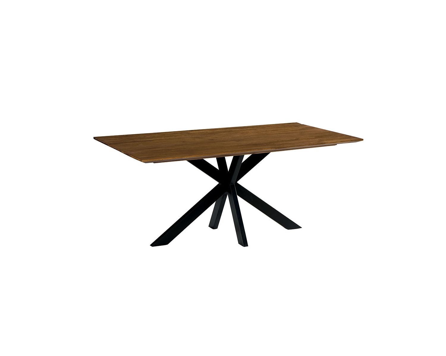Grande table de salle à manger en bois recyclé et métal 220cm "Copley"