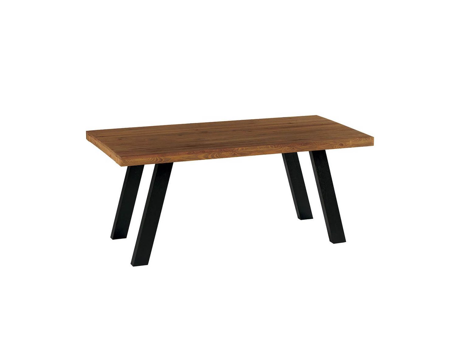 Table à manger industrielle bois massif 6/8 personnes "Cardiff"