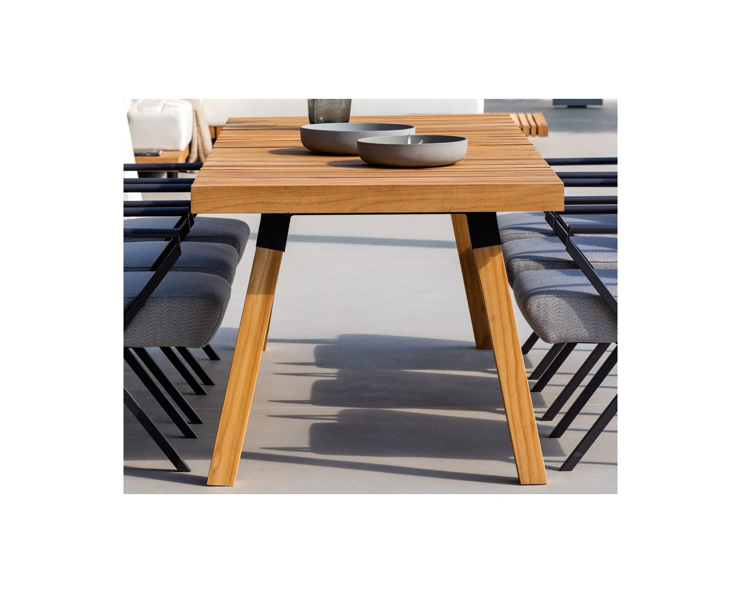 Grande table outdoor en teck massif 240 cm "Lombok"