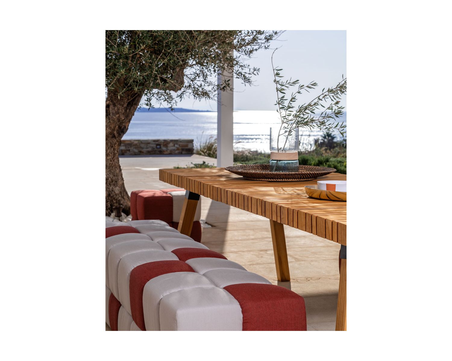 Grande table outdoor en teck massif 240 cm "Lombok"