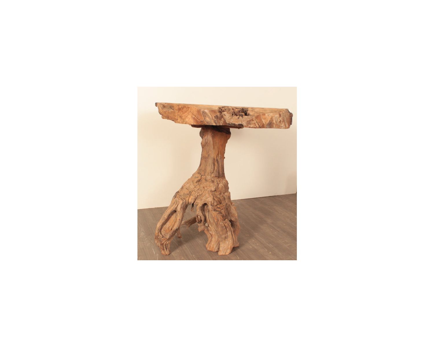 Table haute teck massif "Farmer" Casita