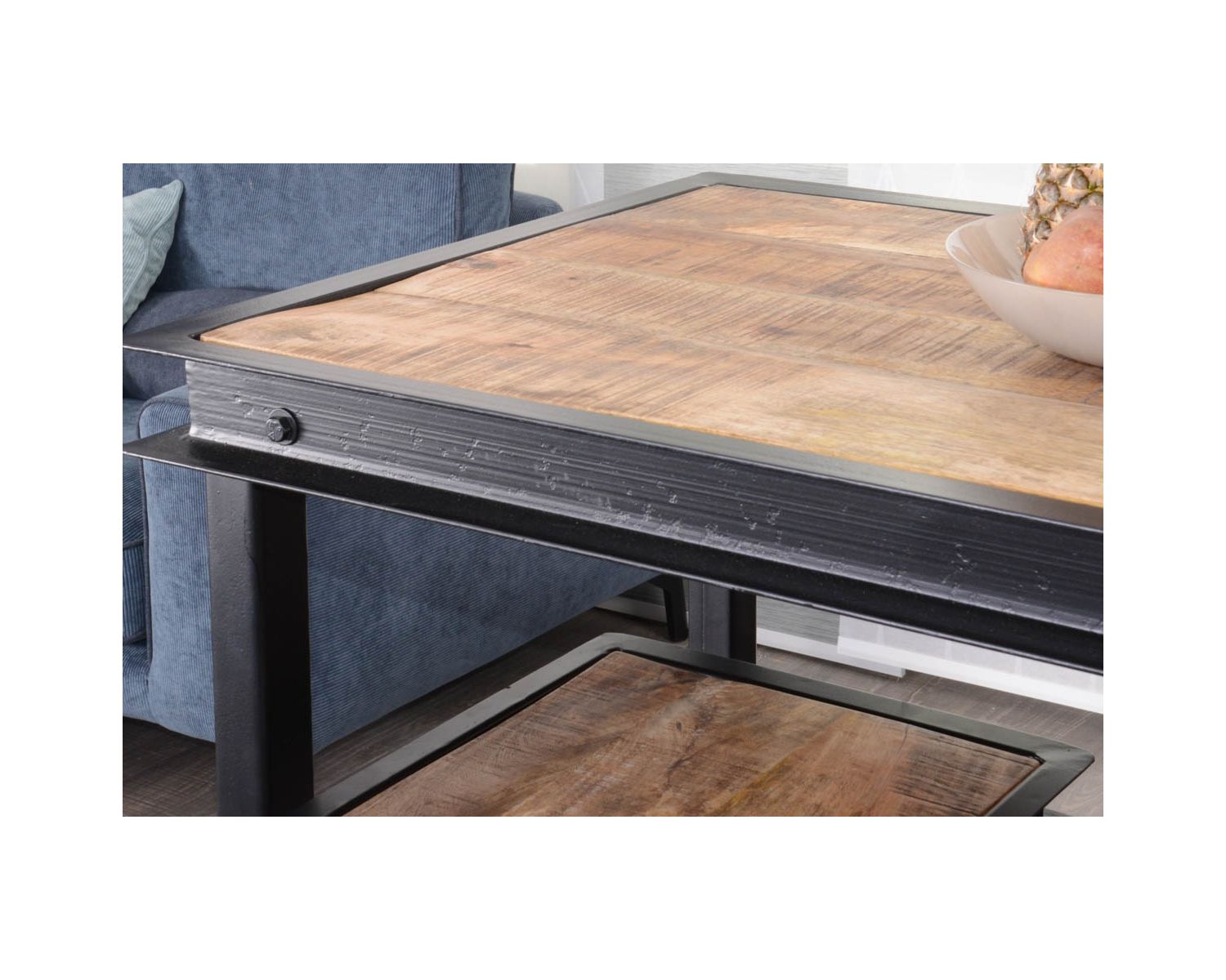 Table haute métal et bois 150x80cm  "IPN"