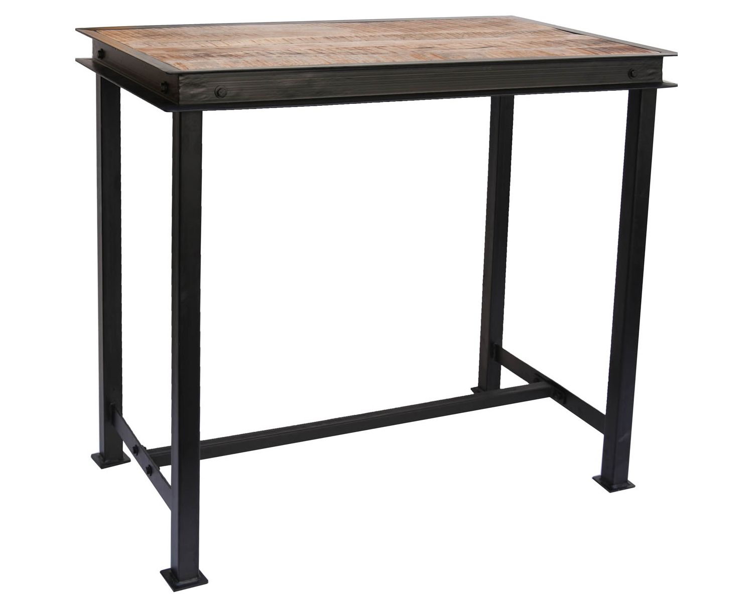 Table haute métal et bois 150x80cm  "IPN"