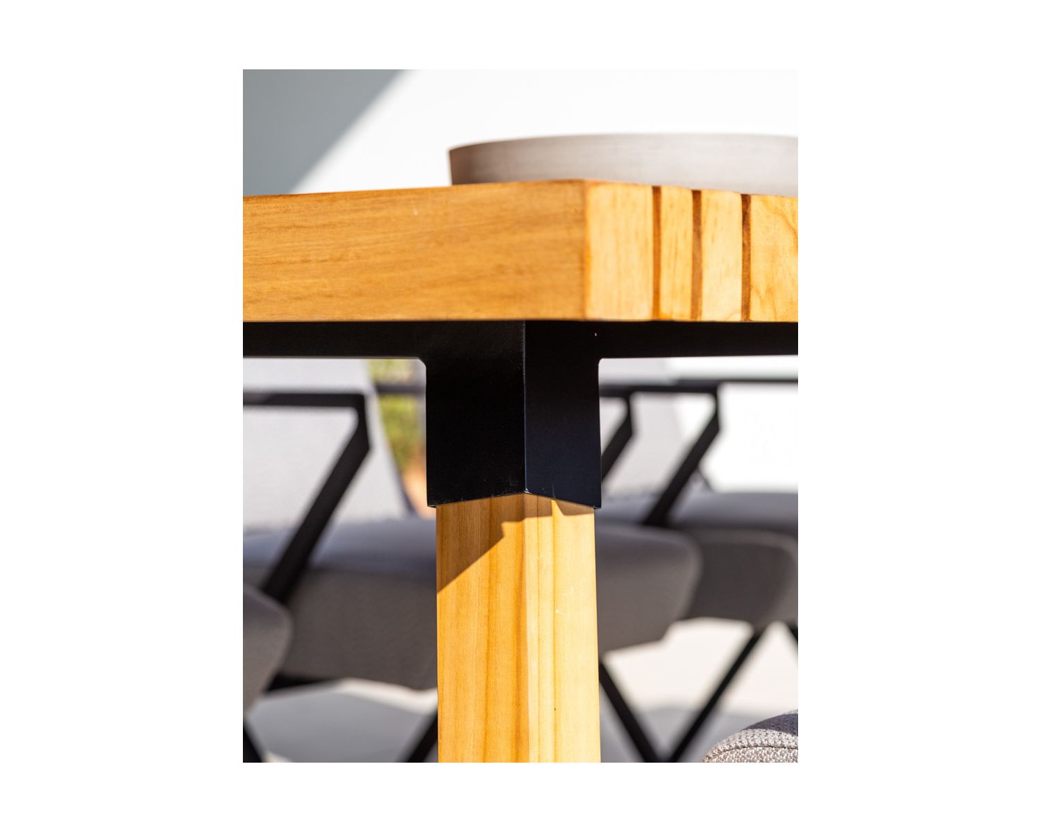 Grande table outdoor en teck massif 240 cm "Lombok"