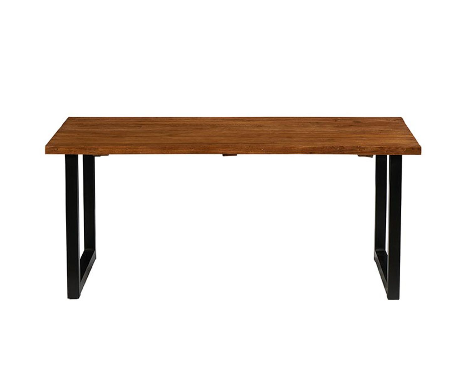 Table de salle à manger en teck recyclé et métal 220 cm "Ilowa"
