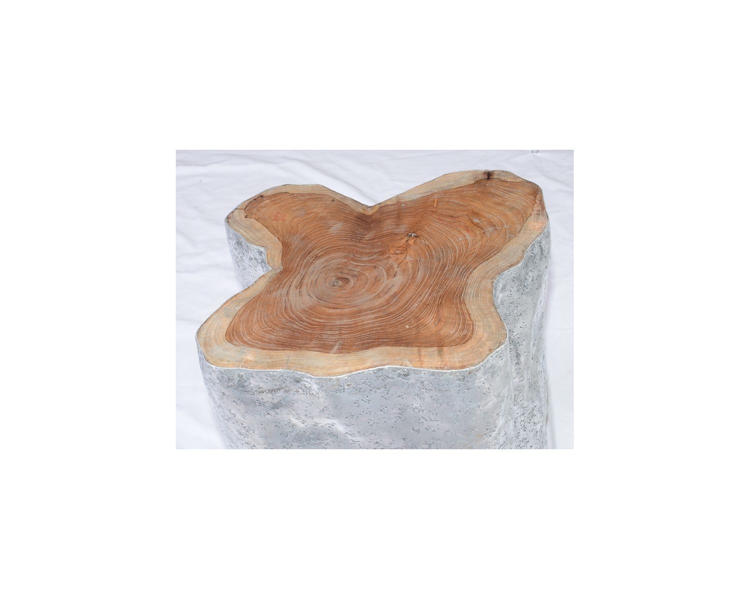 Tabouret métallique en teck "Farmer" Casita