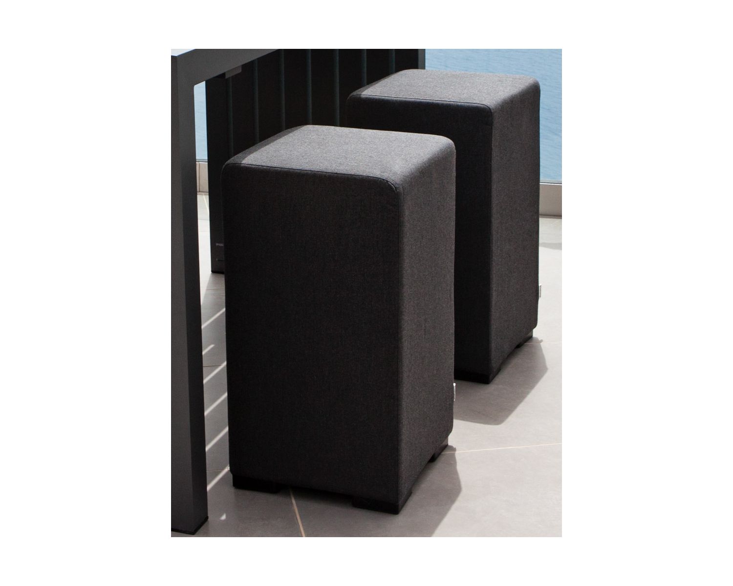 Tabouret de bar extérieur en tissu Sunbrella "Java Island"