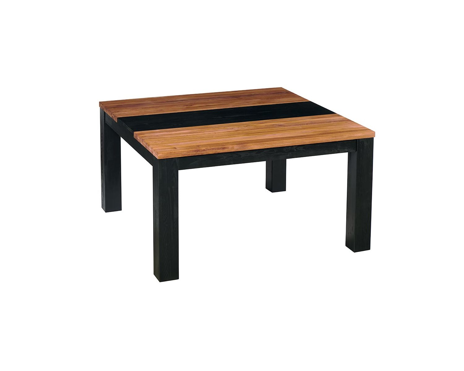 Table à manger carrée 140x140 "Toly" chêne et pin massifs