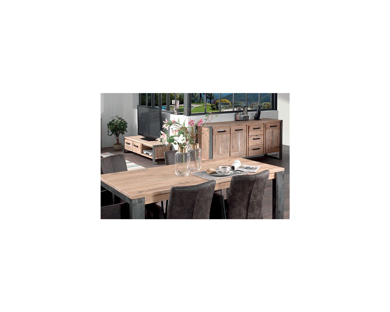 Table 150cm bois massif "Toronto"