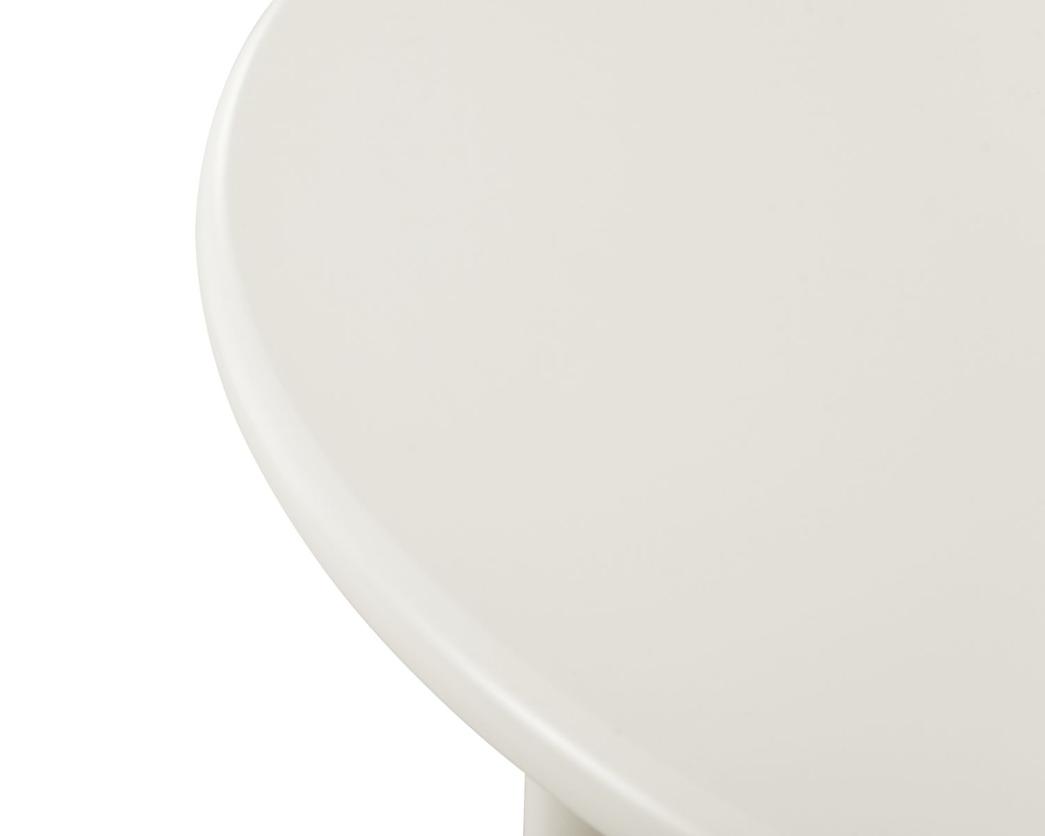 Table de repas contemporaine ronde 120 cm coloris crème "Odyna"