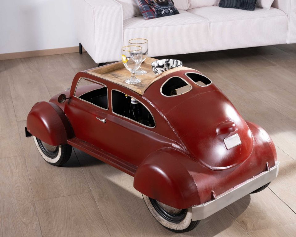 Table basse voiture hot rod vintage pour salon