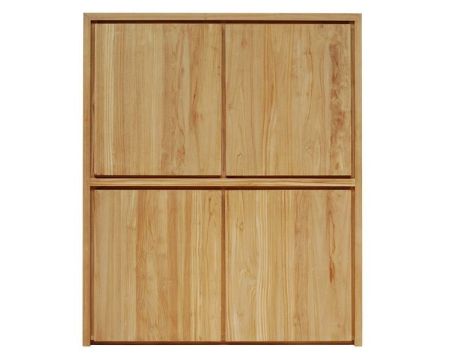 Argentier bas en teck massif "Groove" 125cm