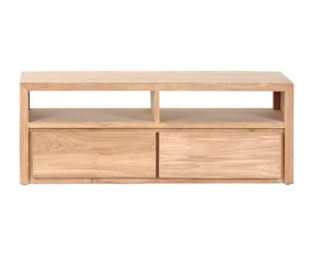 Meuble TV en teck massif 180 cm "Groove"