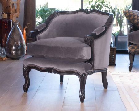 Fauteuil tissu ultra confort style classique chic "Legacy"