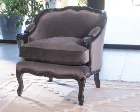 Fauteuil tissu ultra confort style classique chic "Legacy"