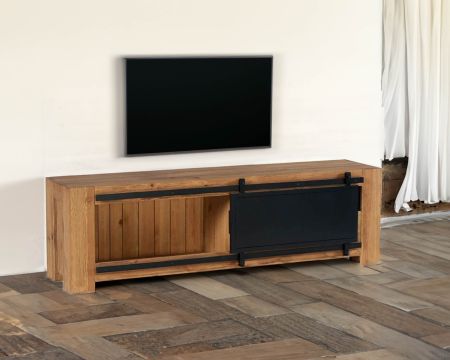 Meuble TV porte coulissante en 148 cm "Cooper"