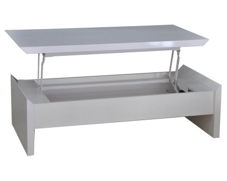 Table basse snack moderne blanche