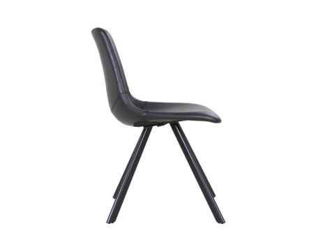 Chaise scandinave noir "Loin"
