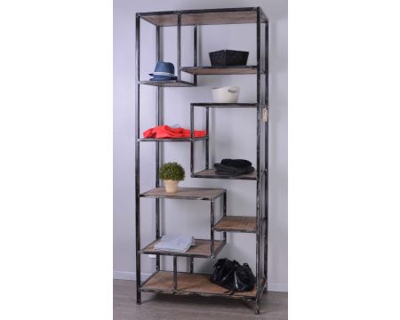 Grande étagère de rangement bois massif 90 cm "Loft"