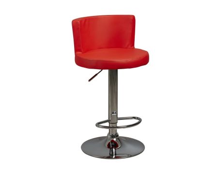 Lot de 2 tabourets de bar rouges "Arturo"