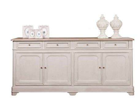 Buffet en bois 4 portes 4 tiroirs "Charme"
