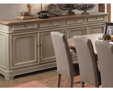 Buffet en bois 4 portes 4 tiroirs "Charme"