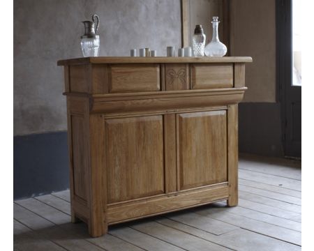 Meuble bar en bois massif style rustique