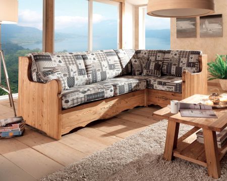 Canapé d’angle convertible en lit express grand confort tissu au choix "Alaska"