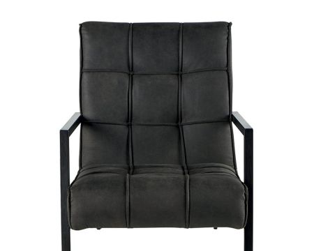 Lot de 2 chaises design ultra confort tissu gris "Chaise Casita"