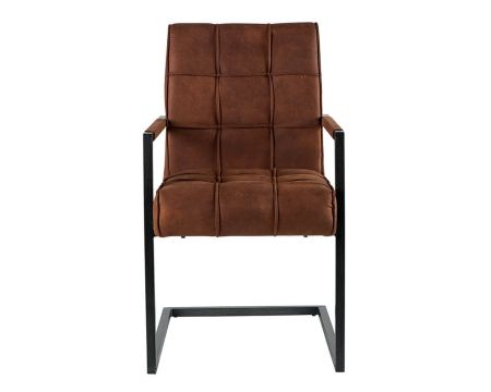 Lot de 2 chaises capitonnées design rétro tissu métal "Chaise Casita"