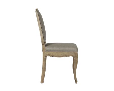 Lot de 2 chaises de repas chics intemporelles bois et tissu "Legacy"