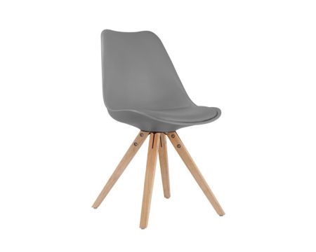 Chaise design scandinave grise "Scandinave lounge"