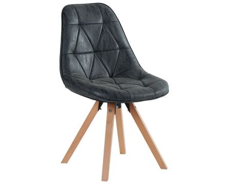 Lot de 2 chaises scandinaves noires "Chaise Casita-Yate"