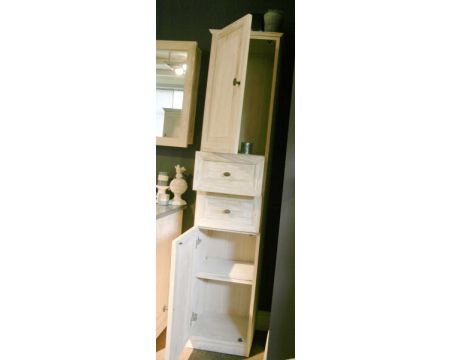 Colonne de salle de bain en chêne massif "Capio"