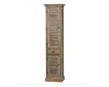 Colonne de salle de bain en pin massif "Provence" H.200cm droite
