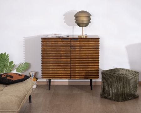 Petit rangement bas en teck et manguier "Sheffield"