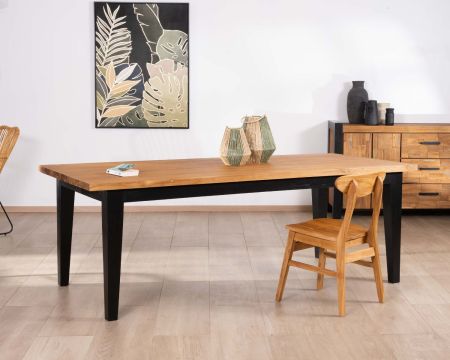 Table de repas rectangulaire en teck massif 180 cm "Clarke"