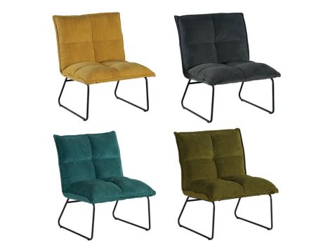 Lot de 2 fauteuils ultra confort style scandinave "Calgari" vert kaki