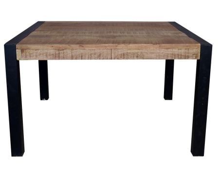 Table carrée industrielle 130x130 cm "Atelier"