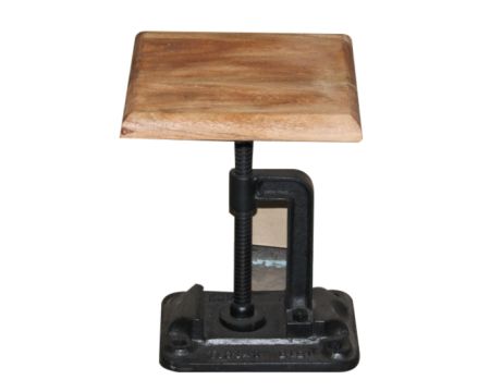 Tabouret carré "Atelier grey"