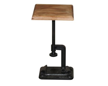 Tabouret carré "Atelier grey"