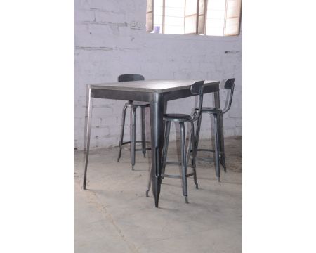 Table haute snack bar loft 120x70cm  "Snack Indus"