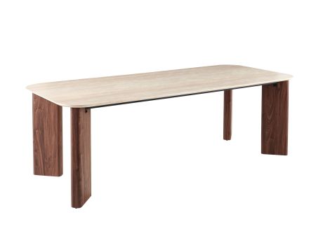 Table de repas rectangulaire 240 cm design épuré "Arpège"