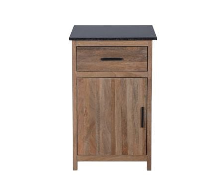 Meuble de cuisine bois massif 1 porte 1 tiroir "Grand Chef"