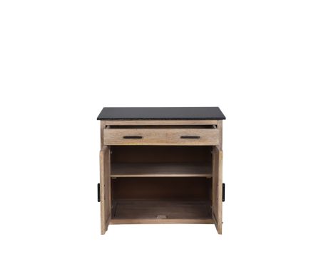 Meuble de cuisine bois massif 2 portes 94 cm "Grand Chef"