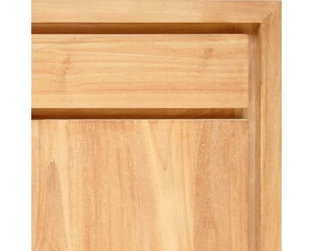 Argentier bas en teck massif "Groove" 125cm